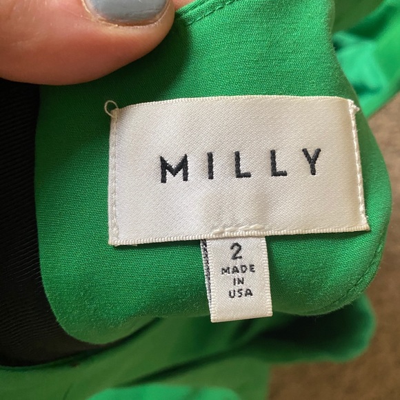 Kelly Green Milly Mini Dress - Picture 3 of 3